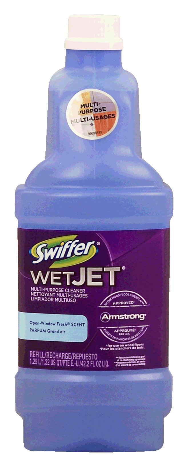 Swiffer Wetjet multi-purpose cleaner, refill, open window fresh scent Full-Size Picture